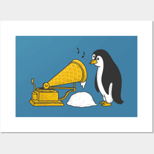 gramophone ice cream Posters and Art